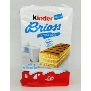 Kinder Brioss Milk-Filled Snacks, 10 Pack