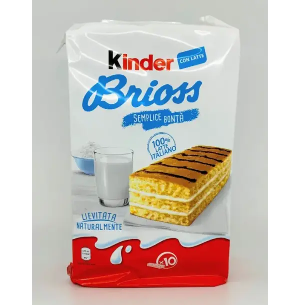 Kinder Brioss Milk-Filled Snacks, 10 Pack