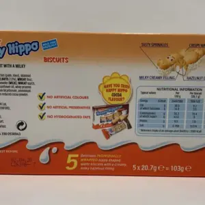 Kinder Happy Hippo White Chocolate w/ Hazelnut Cream Biscuits 200g