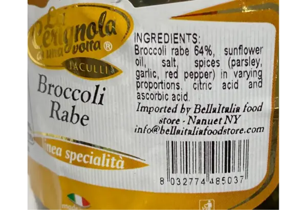 La Cerignola Broccoli Rabe Friarielli 19.4 oz Fresh Italian Greens