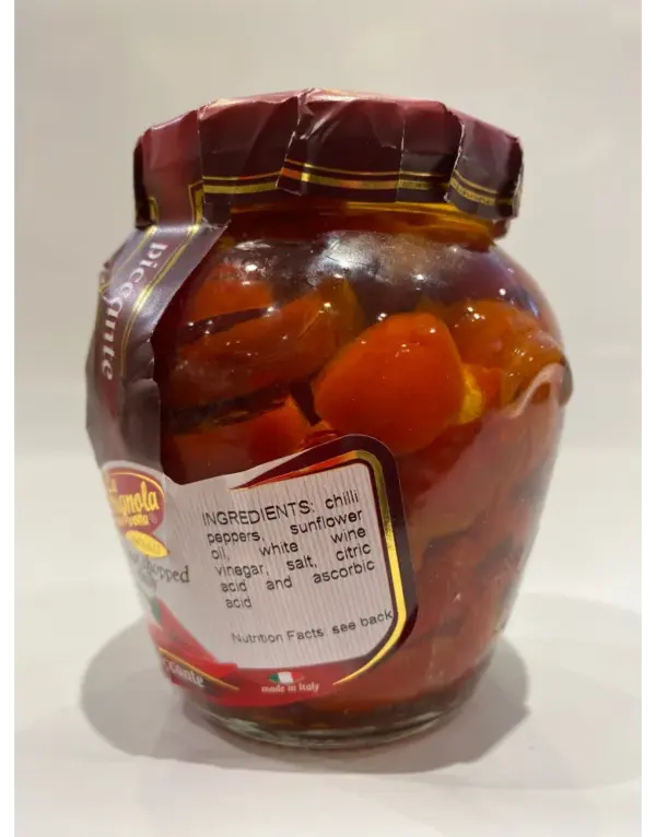 La Cerignola Chopped Red Hot Chili Peppers 10.2oz - Image 2