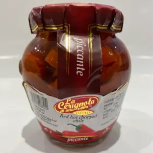 La Cerignola Chopped Red Hot Chili Peppers 10.2oz