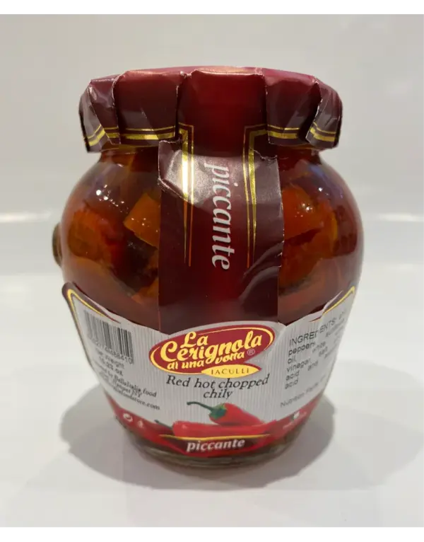 La Cerignola Chopped Red Hot Chili Peppers 10.2oz
