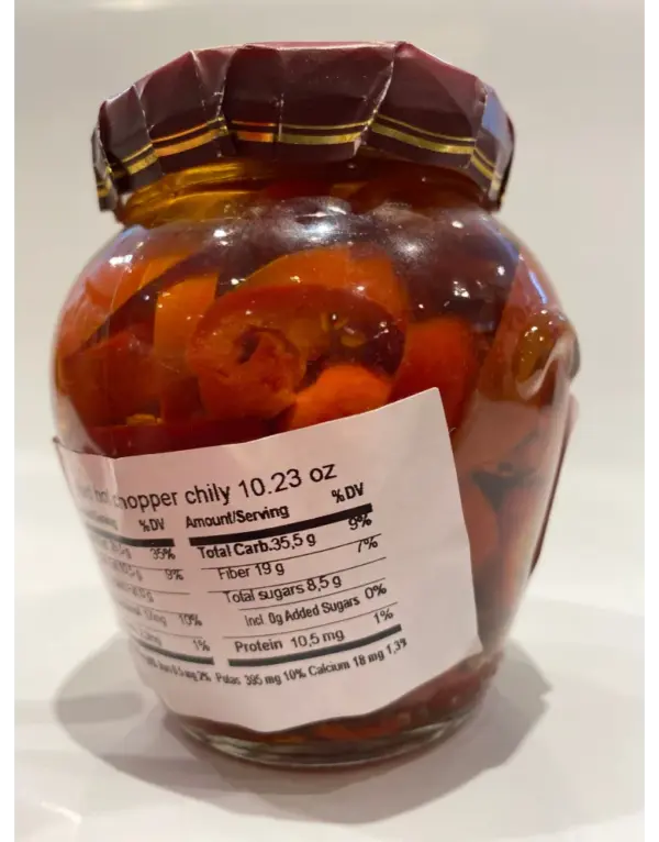 La Cerignola Chopped Red Hot Chili Peppers 10.2oz - Image 3