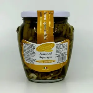 La Cerignola Seasoned Asparagus 550g Jar - Italian Marinated Vegetables