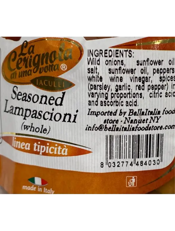 La Cerignola Seasoned Lampascioni Authentic Italian Bulbs 19.4 oz - Image 3