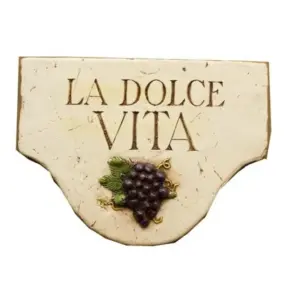 La Dolce Vita Decorative Wall Plaque - Italian Style Home Decor