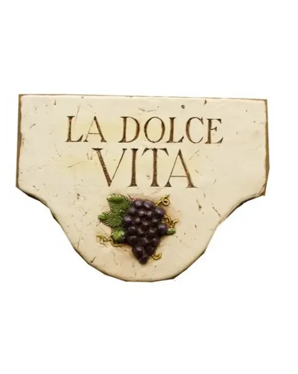La Dolce Vita Decorative Wall Plaque - Italian Style Home Decor