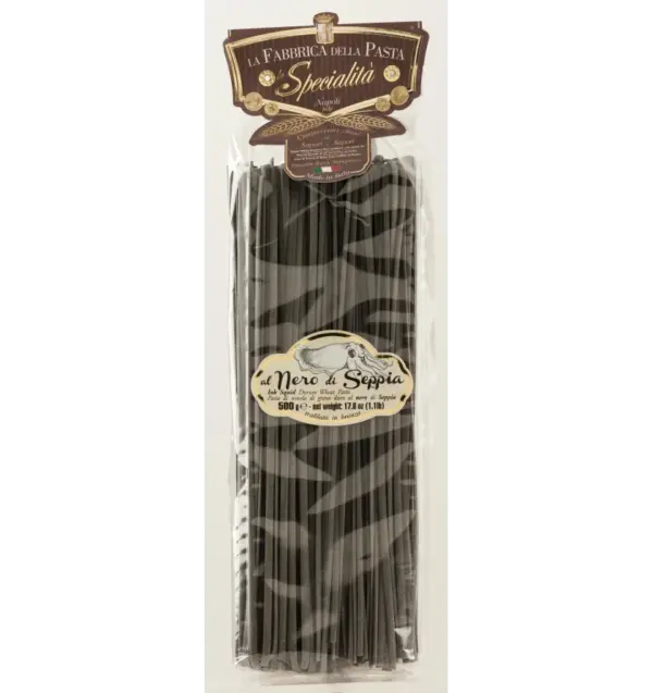 La Fabbrica Gourmet Squid Ink Linguine Pasta 500g