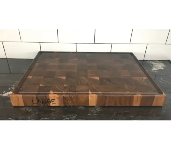 Large Walnut Cutting Board - Handcrafted 1.5 Inch Thick by Phil Bene