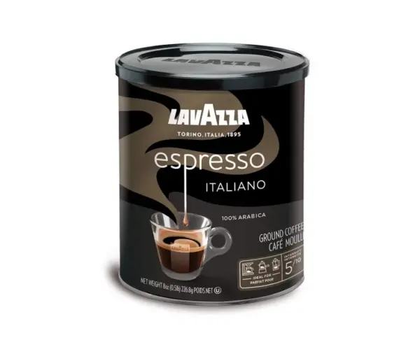 Lavazza 100% Arabica Pre-ground Espresso Coffee, 250g