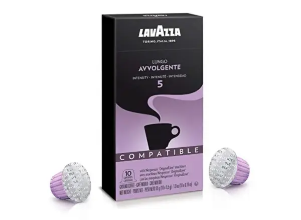 Lavazza Avvolgente Lungo Intensity 5 Nespresso Capsules 10 Pack