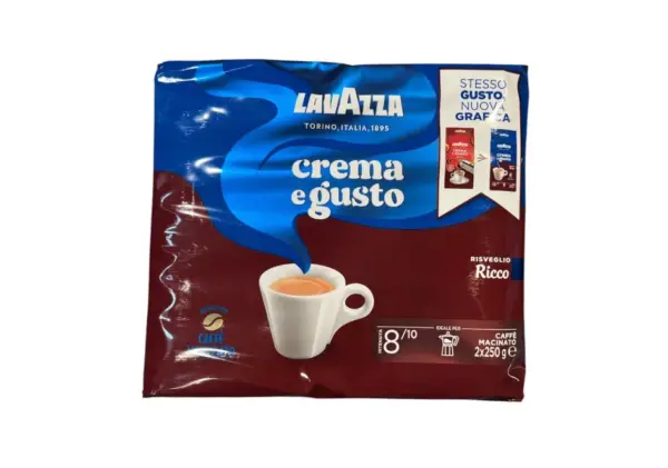 Lavazza Cream e Gusto Gusto Ricco Coffee, 2-Pack 8.8oz Bricks - Image 2