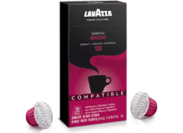 Lavazza Deciso Espresso Pods Intensity 10 - 10 Count for Nespresso