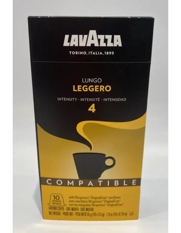 Lavazza Lungo Medium Roast Capsules for Nespresso - 10 Pack - Image 2