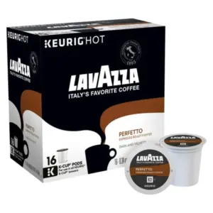 Lavazza Perfetto Espresso K-Cup Pods 5.5oz Dark Roast Coffee