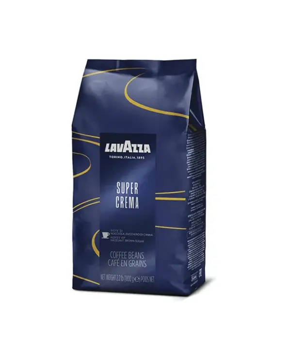 Lavazza Super Crema Whole Bean Espresso Blend 2lb Bag