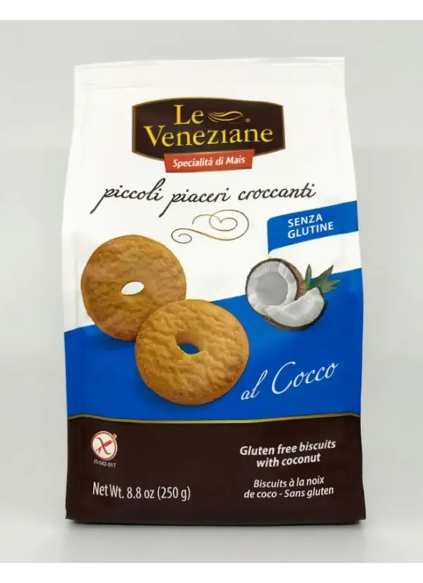 Le Veneziane Coconut Cookies 250g (8.8oz) - Sweet Italian Treats - Image 2