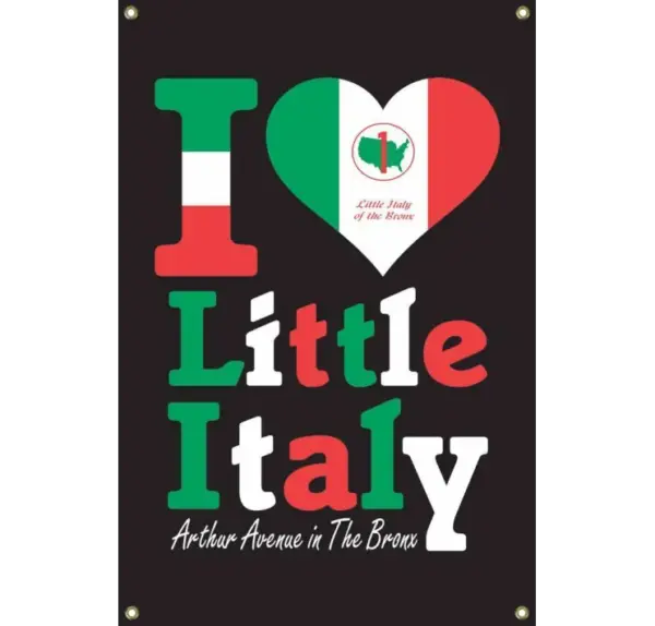 Little Italy Vinyl Banner 24x36 - Decorative Outdoor Sign - Image 3