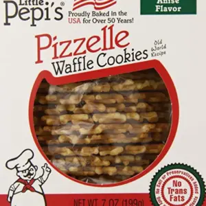 Little Pepi Anise Pizelle Waffle Cookies 9oz Authentic Italian Treat