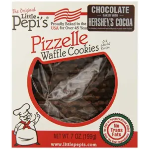 Little Pepi's Chocolate Pizzelle Waffle Cookies 9oz (256g) Italian Treat