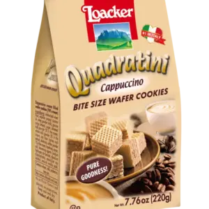 Loacker Cappuccino Wafers Quadratini 220g Pack