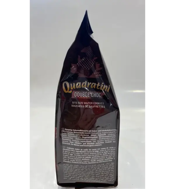 Loacker Double Chocolate Wafers Quadratini 250g Crispy Italian Cookies - Image 4