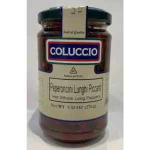 Long Hot Whole Peppers in Olive Oil Coluccio 270g