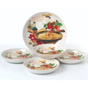 Lorren Home Trends 5-Piece Pasta Set - Mammia Mia Dinnerware Collection