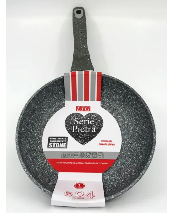 LTG 24cm Stone Coated Nonstick Frying Pan - Durable & Easy Clean - Image 2