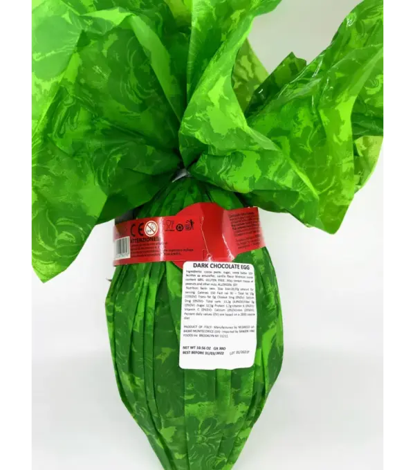 M. Greco 300g Dark Chocolate Easter Egg - Premium Italian Chocolate
