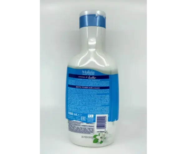 Malizia Nourishing Milk Foam Bath 1000ml - Image 2
