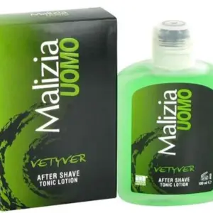 Malizia Uomo Vetyver After Shave for Men - Refreshing Scent