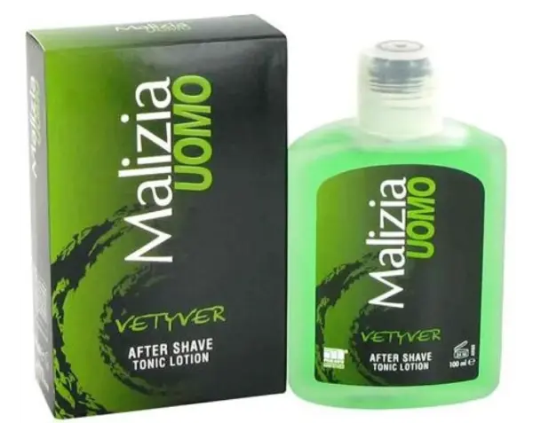 Malizia Uomo Vetyver After Shave for Men - Refreshing Scent