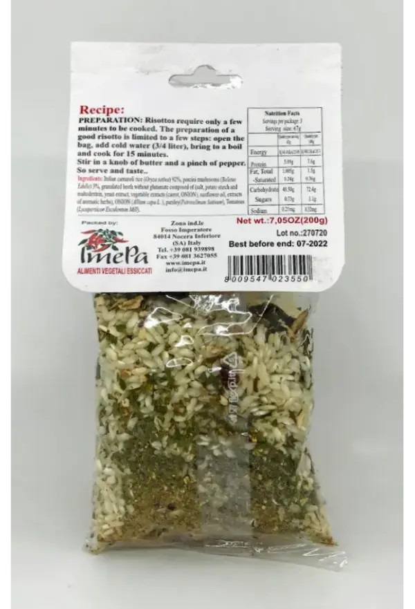 Marinella Porcini Mushroom Risotto Pouch 200g - Image 2