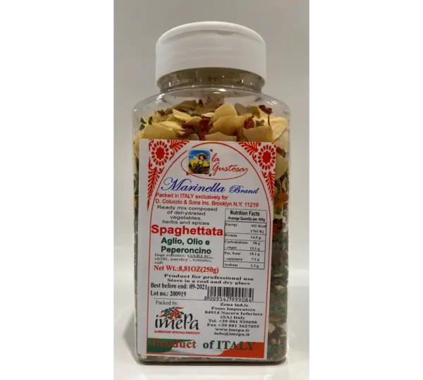 Marinella Spaghetti Garlic Oil Chili Pasta Meal 10.6 oz - Image 2