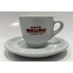 Mauro Ceramic Espresso Cups - Set of 6, Durable Coffee Mugs