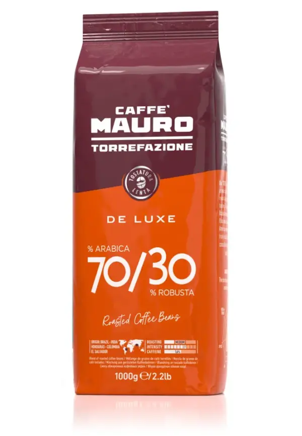 Mauro De Luxe Espresso Beans 2.2 lb Bag - Premium Roast