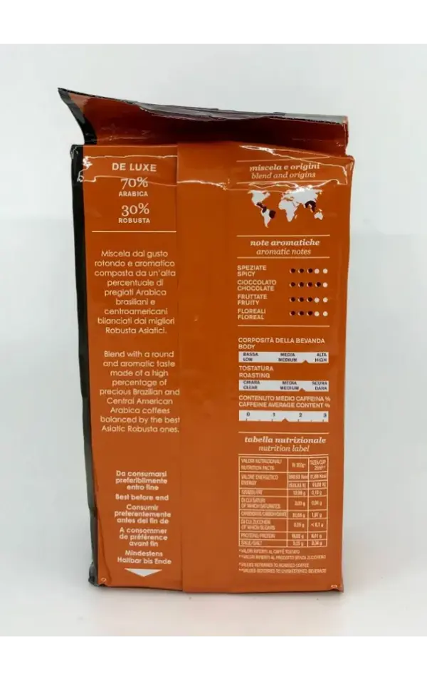 Mauro De Luxe Ground Espresso - Rich Blend, 8.8oz Brick - Image 4