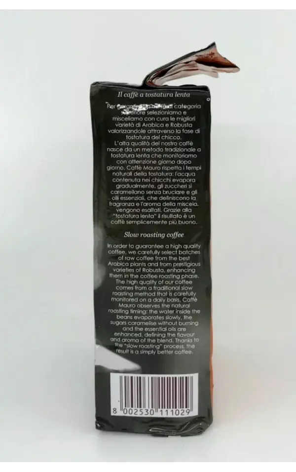 Mauro De Luxe Ground Espresso - Rich Blend, 8.8oz Brick
