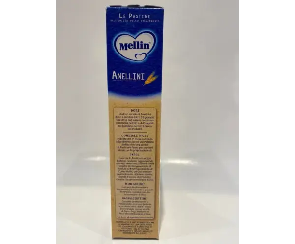 Mellin Anellini Baby Pasta Rings 320g for Weaning & Toddlers - Image 2