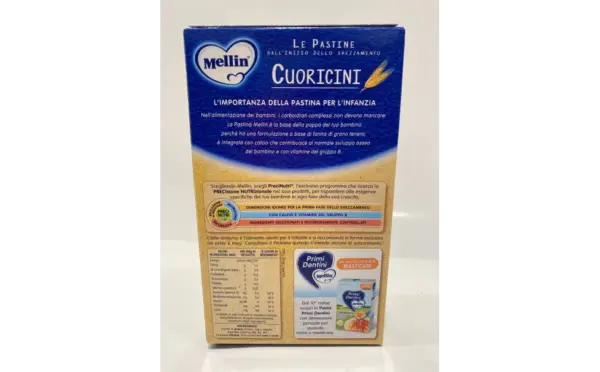 Mellin Baby Pasta Hearts for Infants 6+ Months 320g Pack - Image 3