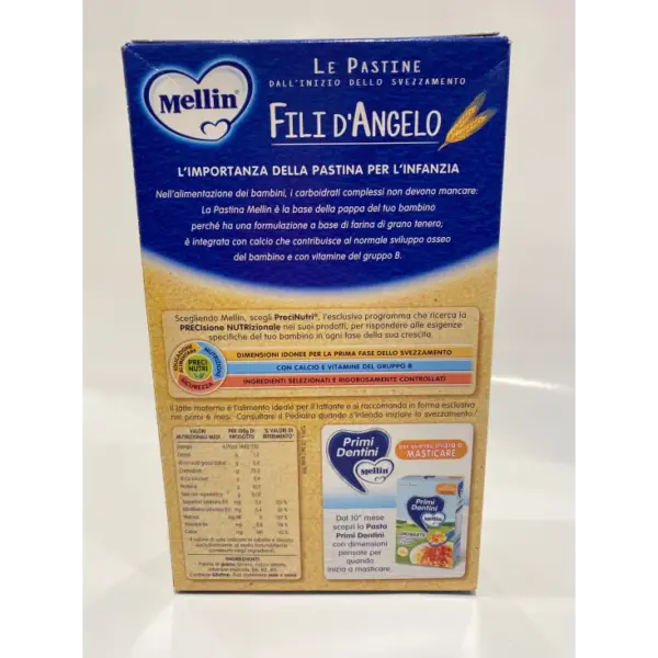 Mellin Fili D'Angelo Pasta 320g - Italian Durum Wheat Spaghetti