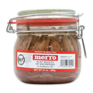 Merro Anchovy Fillets in Olive Oil, 680g (24 oz) Jar