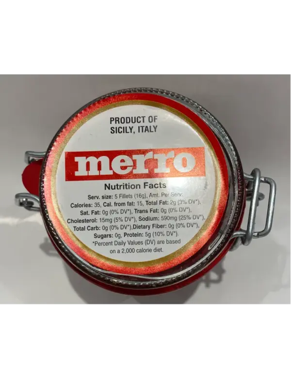 Merro Flat Fillets Anchovies 230g - Image 2