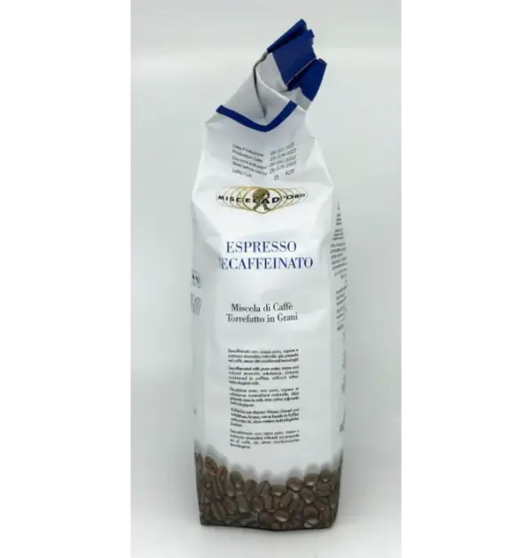 Miscela d'Oro Decaf Espresso Beans 1kg Whole Bean
