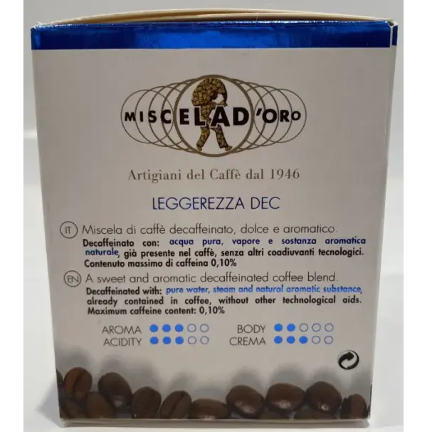 Miscela d'Oro Decaf Espresso Capsules - 10ct, Nespresso Compatible - Image 2