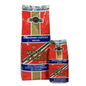 MOKA d'ORO Espresso Whole Bean Coffee - 1 lb Bag
