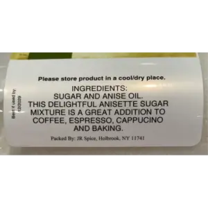 Monelli Anisette Sugar 255g (9 oz) - Sweet Italian Liqueur Flavor