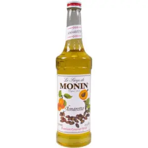 Monin Amaretto Syrup - Cocktail & Coffee Flavor - 750ml Bottle